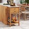 Outdoor Buffet Cabinet with Wine Rack and Faux Marble Countertop Smooth Drawers